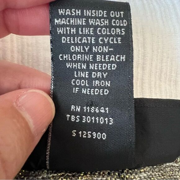 2/$30 Lane Bryant Marbled Gray Black and Gold Sleeveless Tank Blouse Tunic - Picture 7 of 10